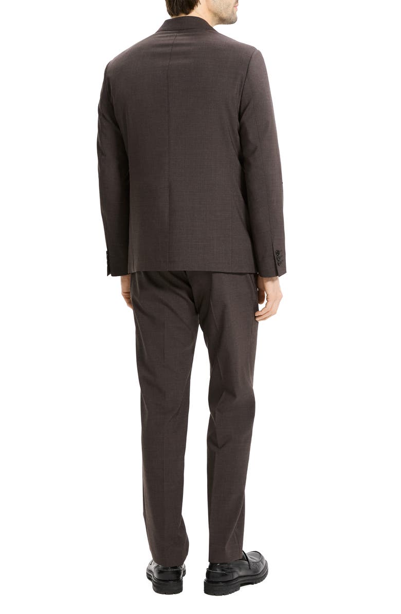 Theory Clinton Travel Motion Wool Blend Blazer, Alternate, color, Brownwood Melange