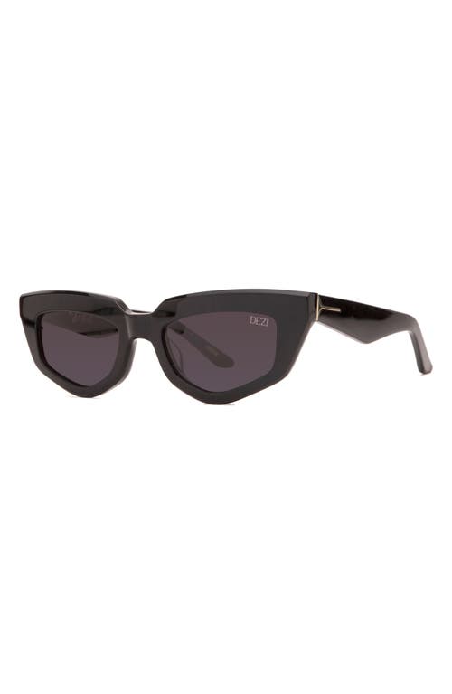 Dezi On Read 49mm Cat Eye Sunglasses In Black