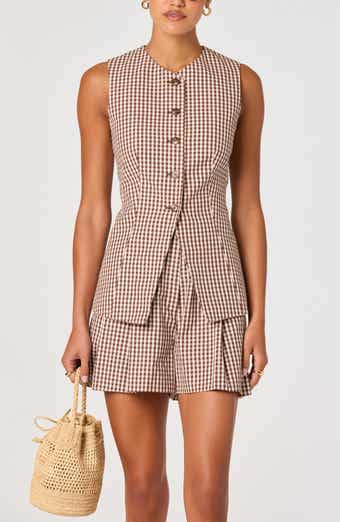 Karan Check Cotton Vest