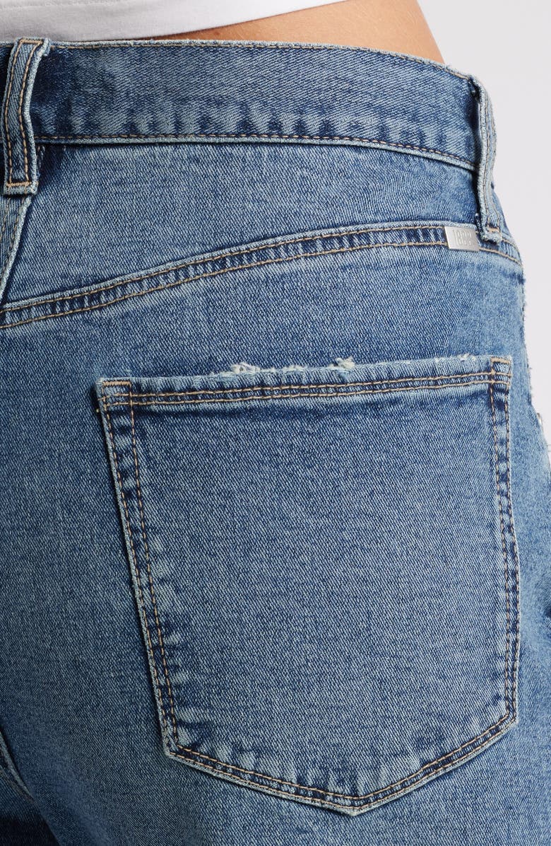 1822 Denim High Waist Cuff Wide Leg Jeans, Alternate, color, 