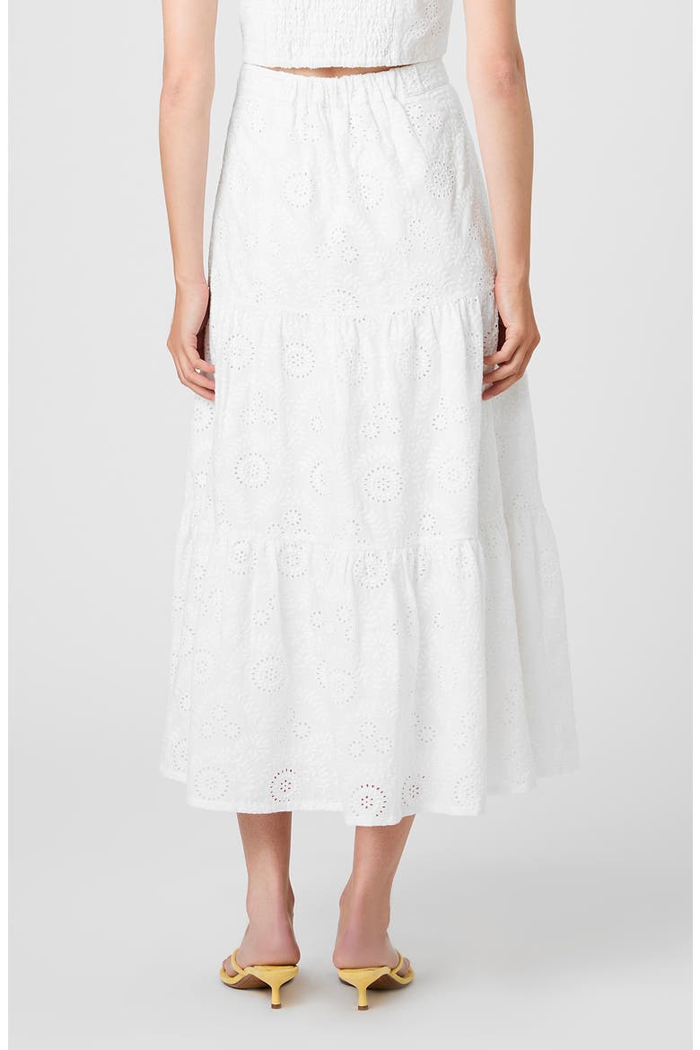 Floral Eyelet Cotton Maxi Skirt, Alternate, color, SUMMER WHITE