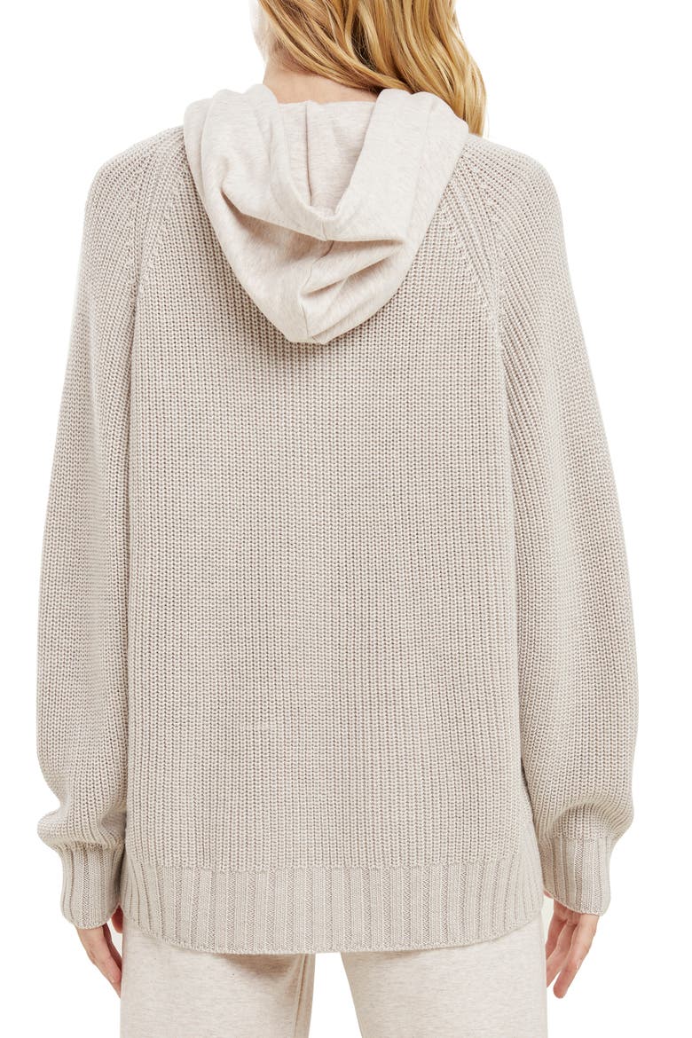 Shea Mix Hood Sweater Sweatshirt, Alternate, color, HTHR OATMEAL