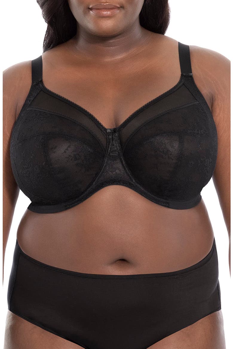 Verity Full Figure Underwire Bra, Main, color, BLACK