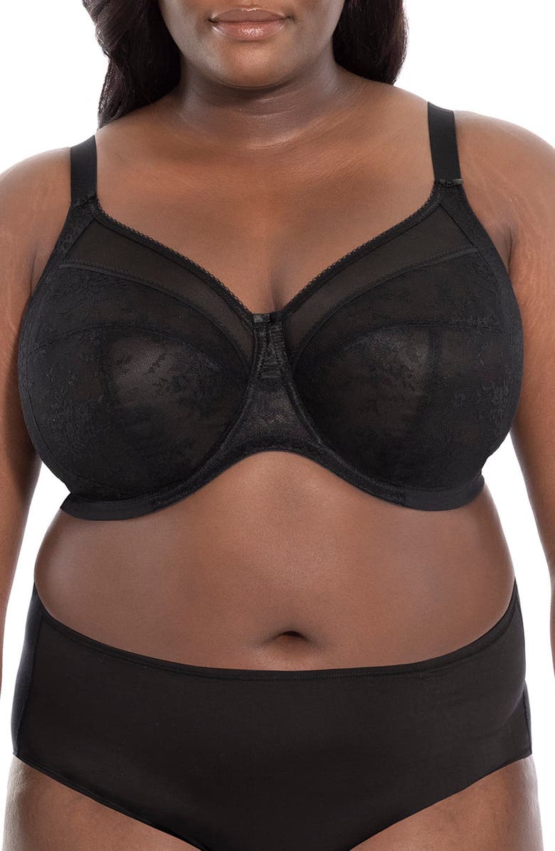 Goddess Verity Full Figure Underwire Bra, Main, color, Black