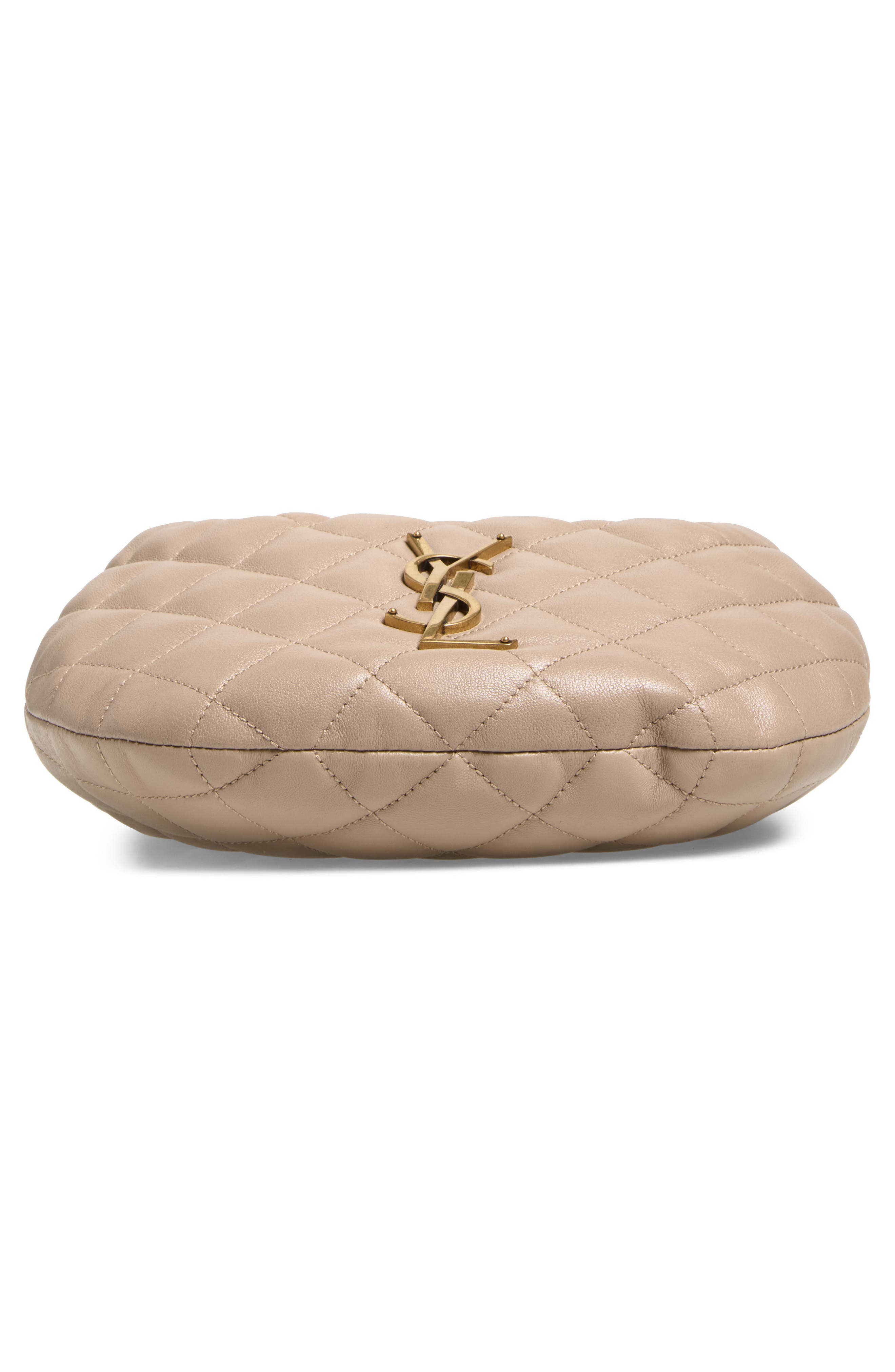 Baby Icare Quilted Leather Hobo Bag, Alternate, color, DARK BEIGE