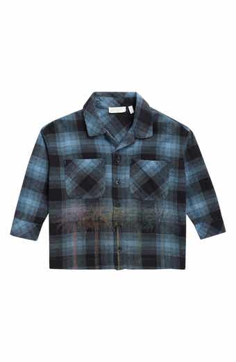 Kids' Palms Check Flannel Shirt