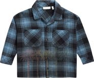Palm Angels Kids' Palms Check Flannel Shirt