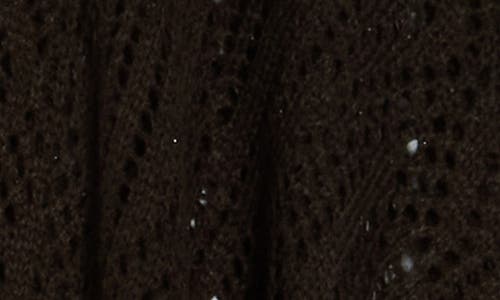 Bcbg Open Knit Topper In Black