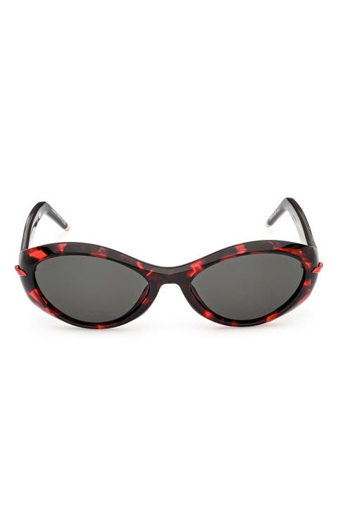 55mm Oval Sunglasses
