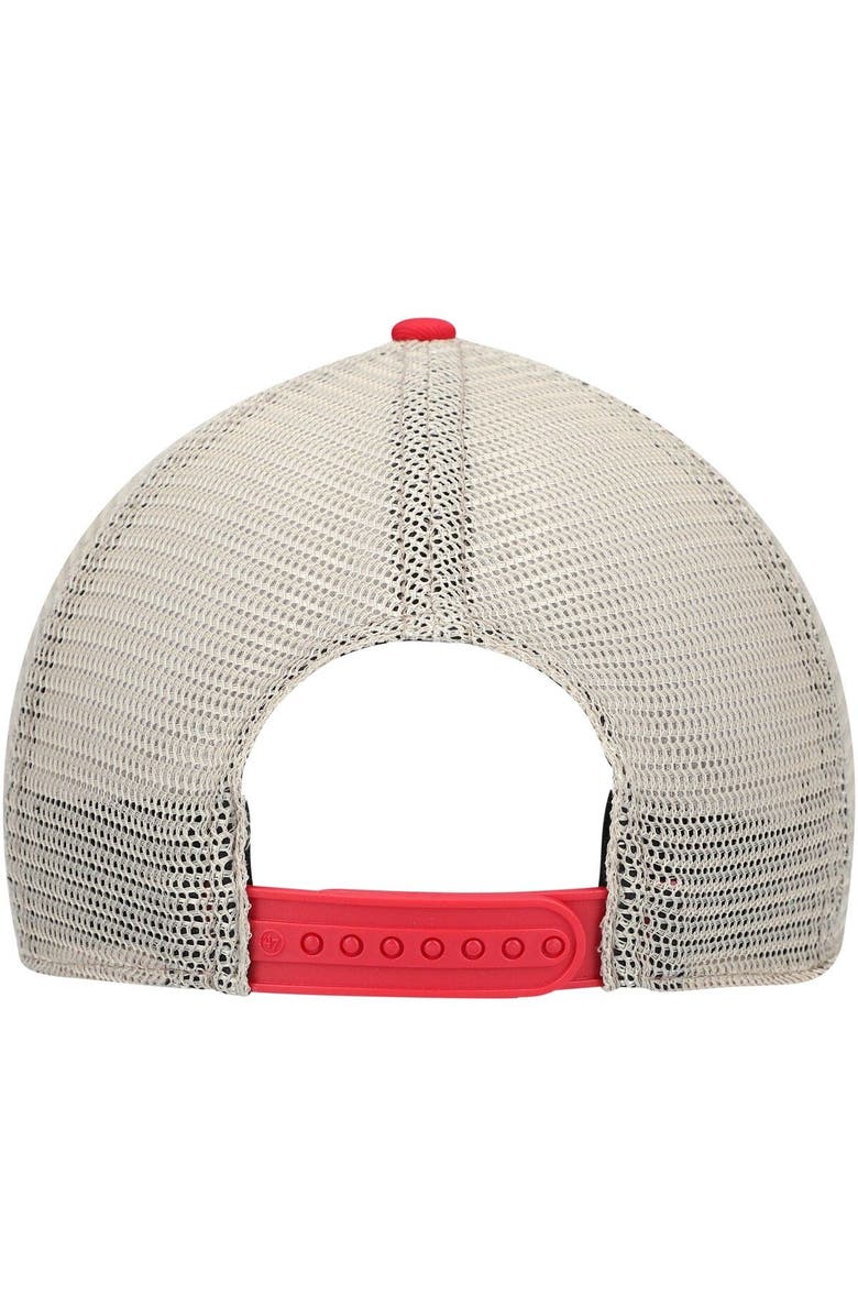 '47 Men's '47 Red Washington Nationals Trawler Clean Up Trucker Snapback Hat, Alternate, color, Red