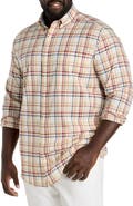 Nautica Big & Tall Plaid Sport Shirt