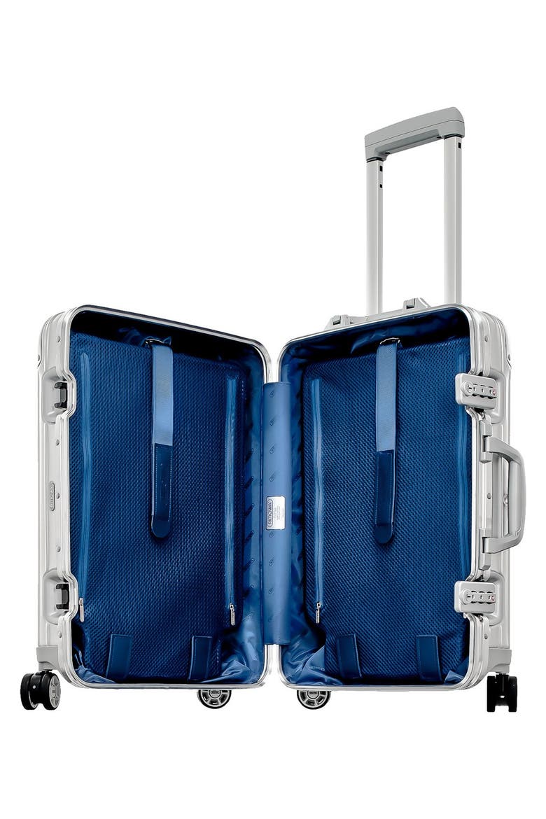 Topas 22-Inch Cabin Multiwheel® Aluminum Carry-On, Alternate, color, SILVER