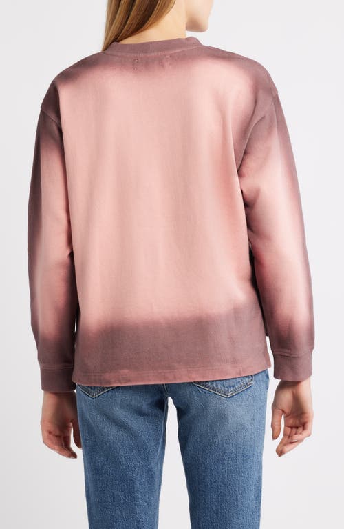 City Blues Spot Dye Terry Sweatshirt In Pink