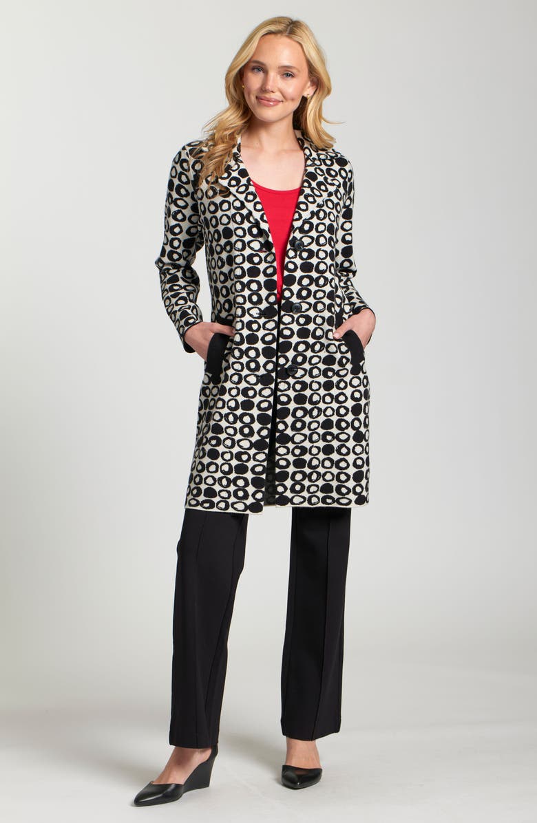 APNY Abstract Dot Sweater Coat, Alternate, color, 