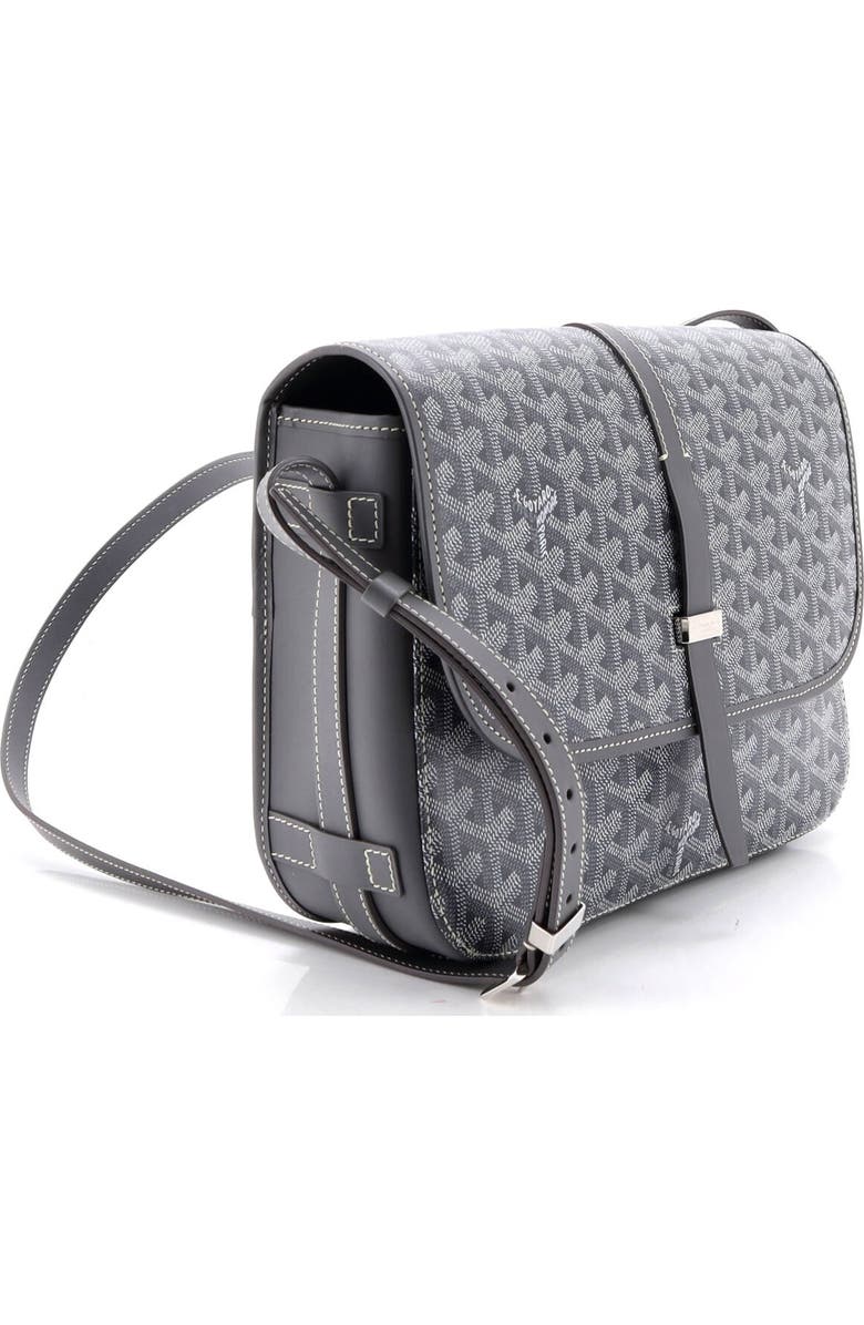 Pre-Owned Goyard Belvedere II Messenger Bag Coated Canvas MM, Alternate, color, Gray