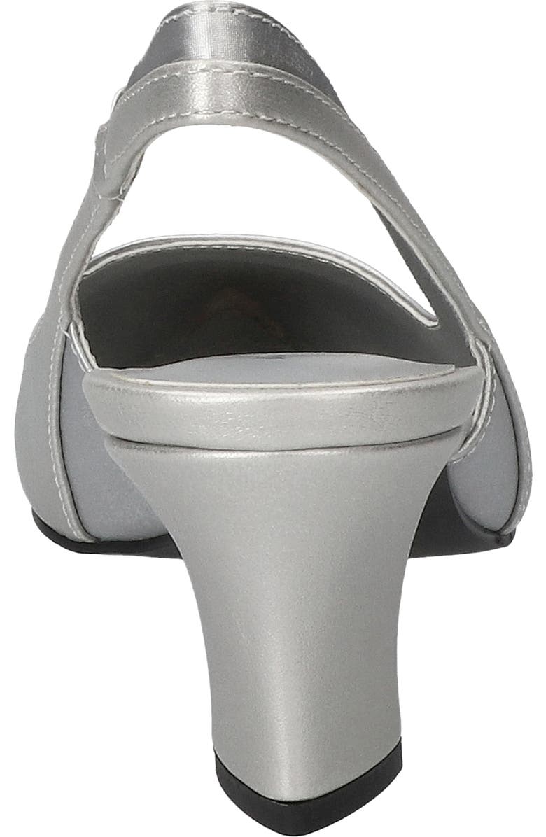 EASY STREET Dessa Slingback Pointed Toe Pump, Alternate, color, Silver