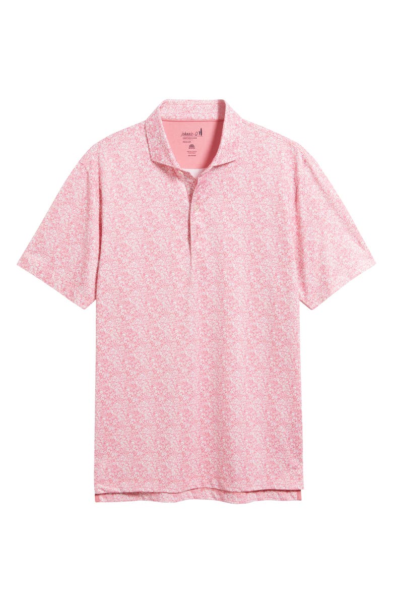 johnnie-O Wildflower Floral PREP-FORMANCE Golf Polo, Alternate, color, Azalea