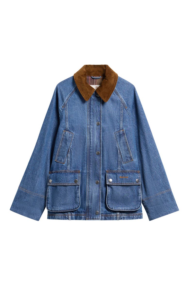 Modern Beadnell Denim Jacket, Alternate, color, MID BLUE DENIM/ CLASSIC