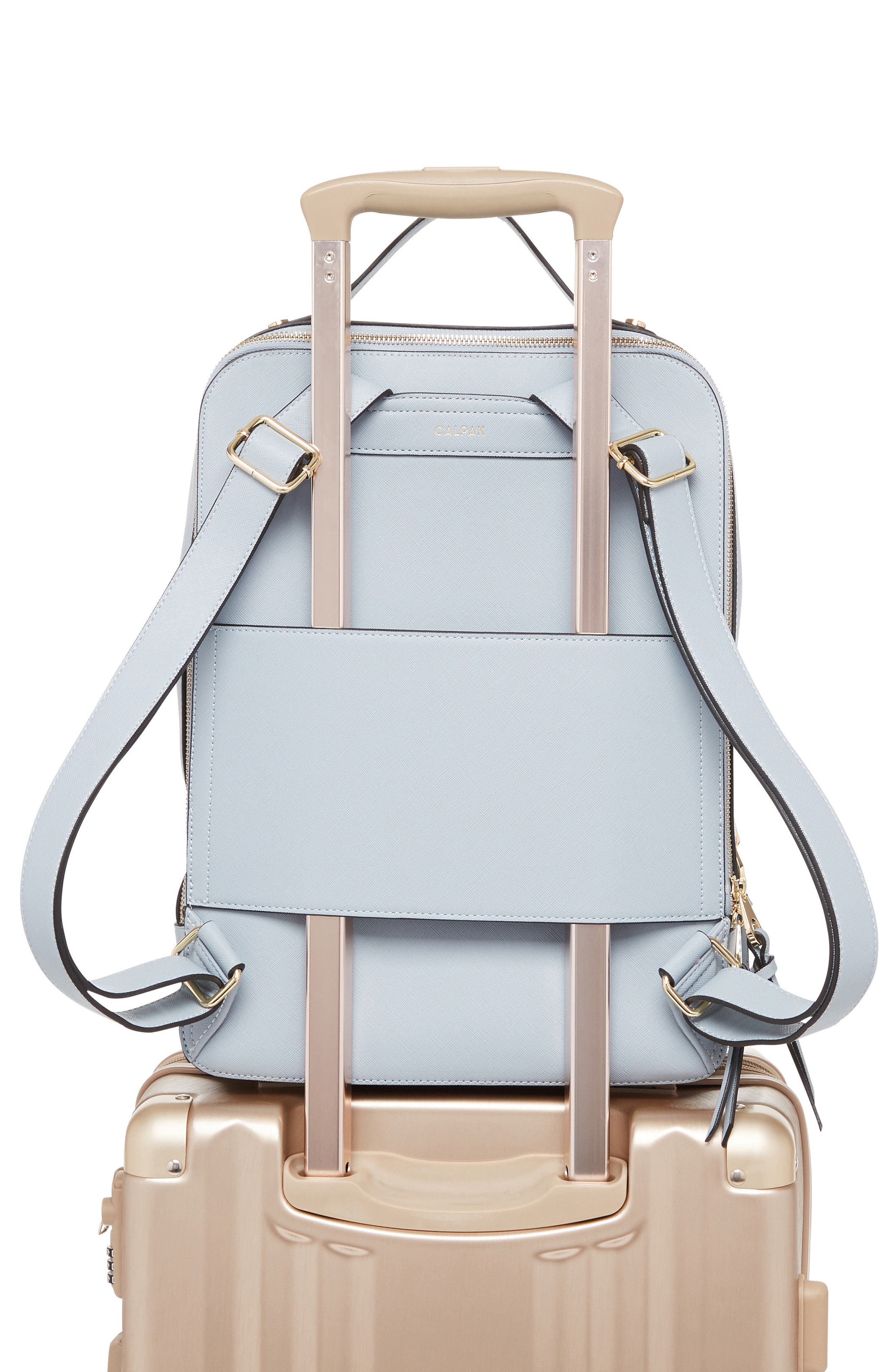 CALPAK Kaya Faux Leather Laptop Backpack, Alternate, color, 