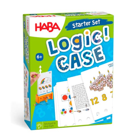 Logic! CASE Starter Set 6+- Brain Teaser Puzzles and Car Games, A Single Player Handheld Game to Develop Critical Thinking for Kids