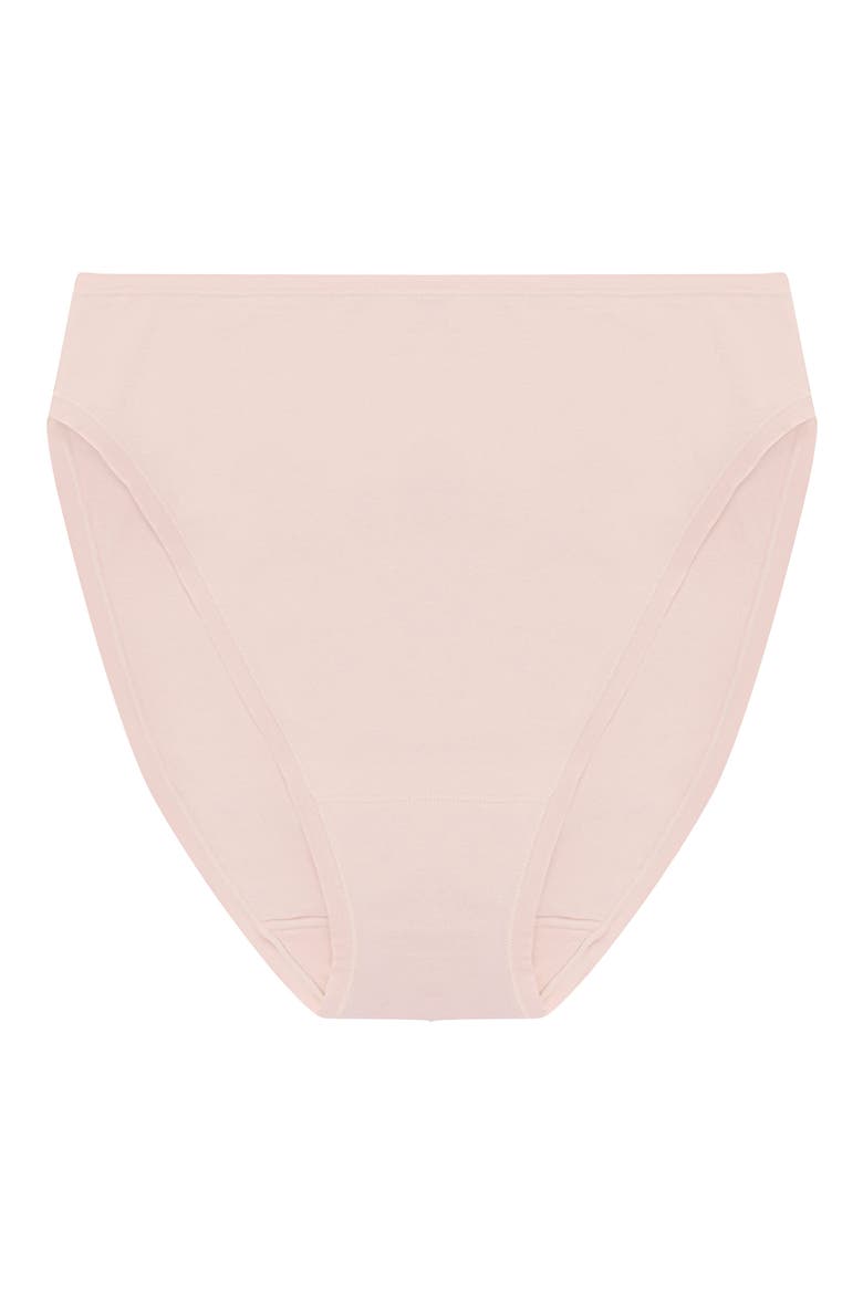 Bliss Bare Cotton High Cut Briefs, Alternate, color, PEACH WHIP