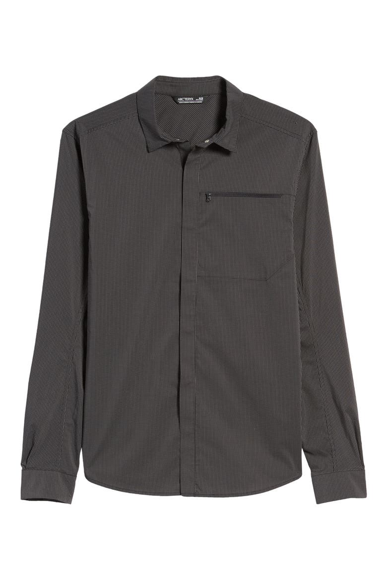 Kaslo Snap-Up Shirt, Alternate, color, CARBON COPY