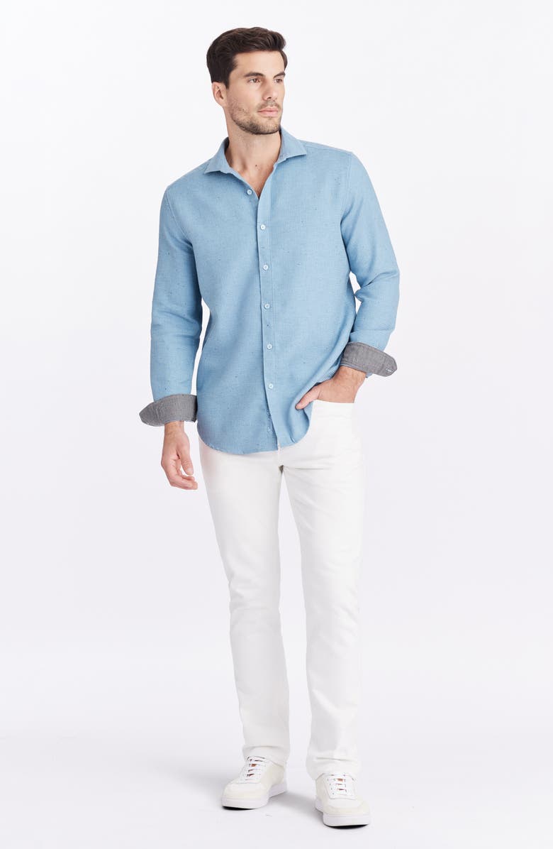 Robert Graham Melbury Long Sleeve Button-Up Shirt, Alternate, color, Light Blue