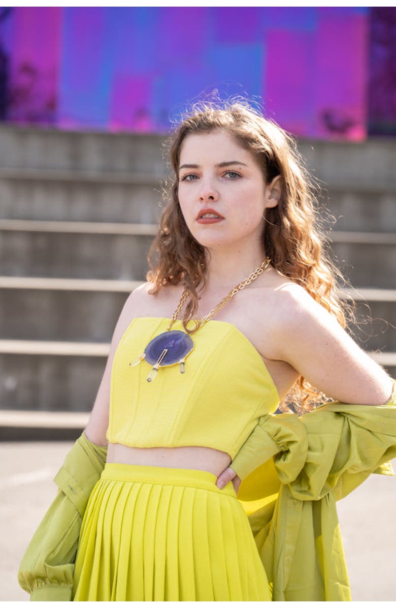 Lunaversoul Mazarine Necklace, Alternate, color, Gold/Purple