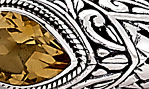Samuel B. Silver 3.50 Ct. Tw. Citrine Woven Bangle Bracelet In Citrine