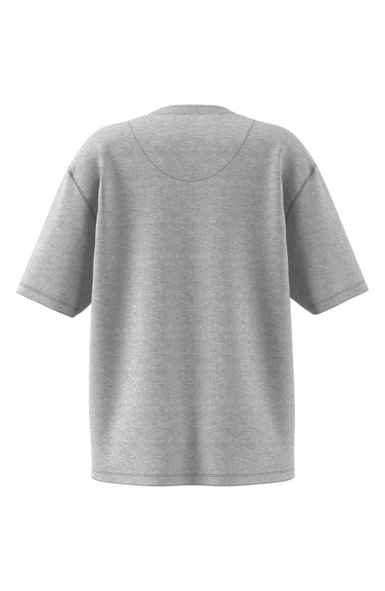 adidas Oversize Logo Graphic Tee, Alternate, color, Medium Grey Heather/ White