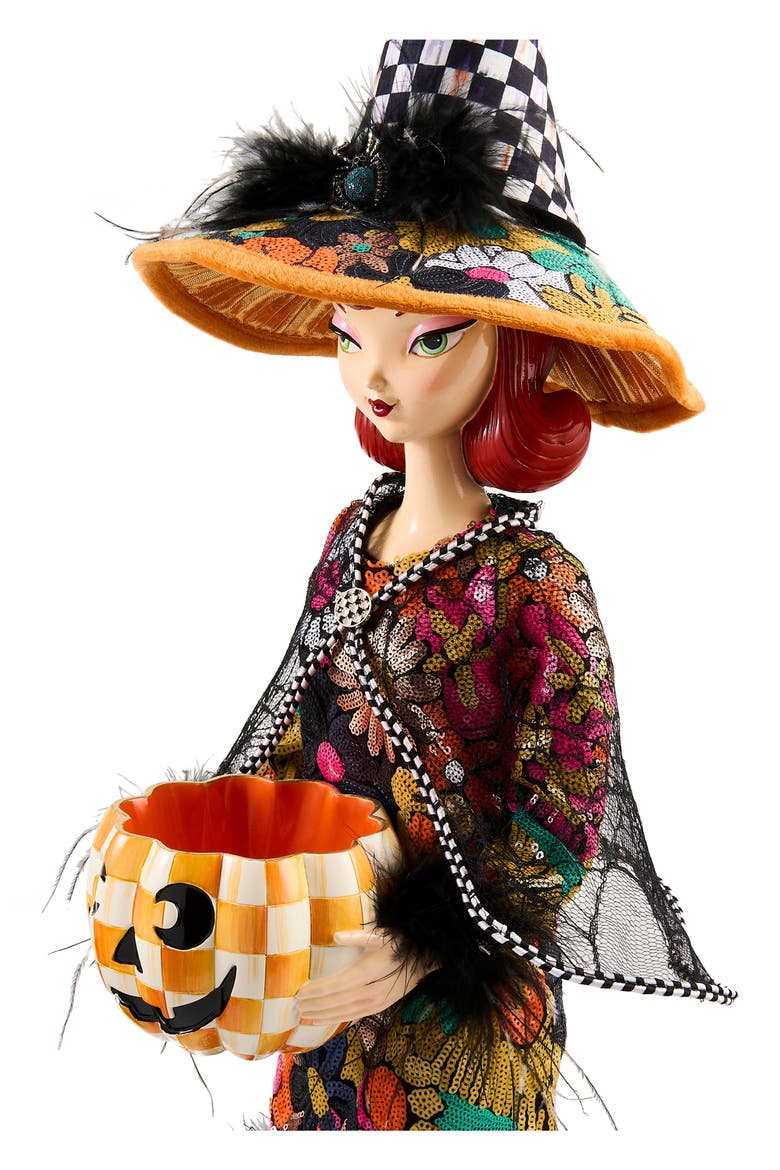Glamoura Fabric Witch Halloween Decoration, Alternate, color, MULTI
