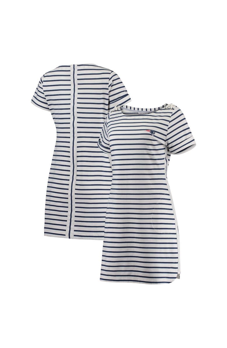 Tommy Bahama Women's Tommy Bahama White New England Patriots Tri-Blend Jovanna Striped Dress, Alternate, color, White