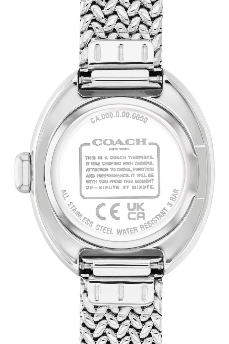 Sammy Mesh Strap Watch, 22.5mm, Alternate, color, SILVER