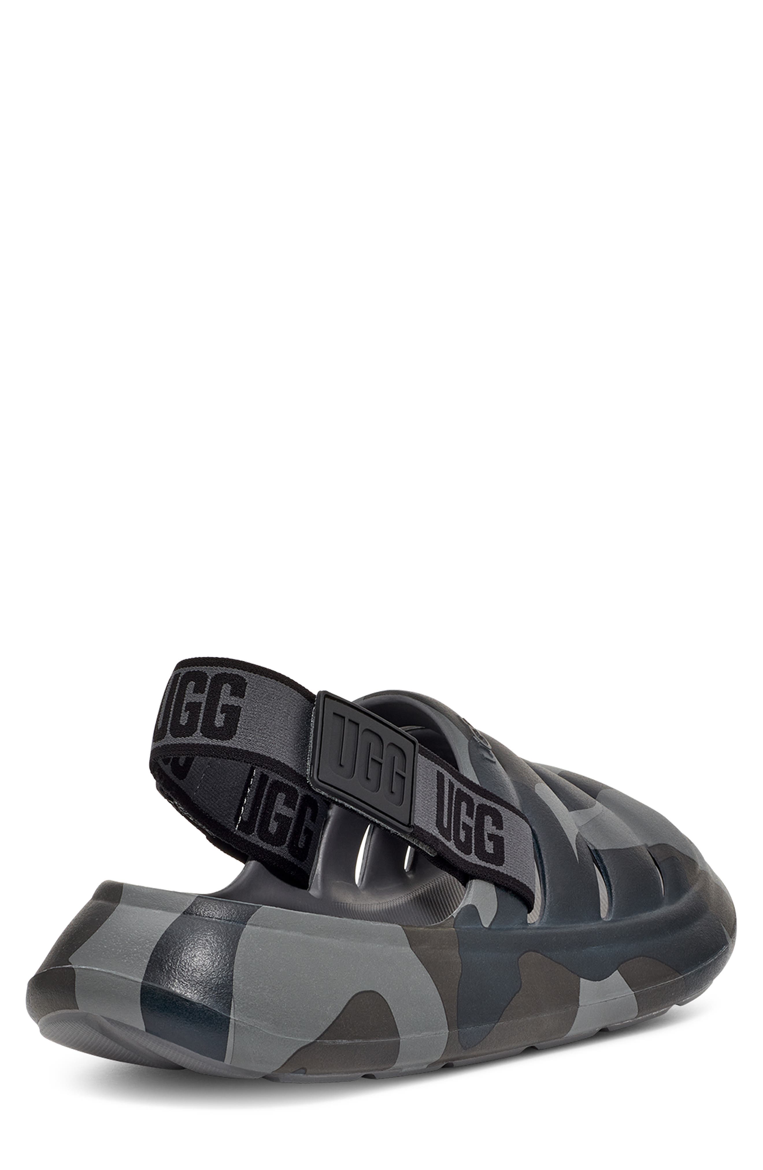 UGG<sup>®</sup> Sport Yeah Water Resistant Slingback Sandal, Alternate, color, Black/Black