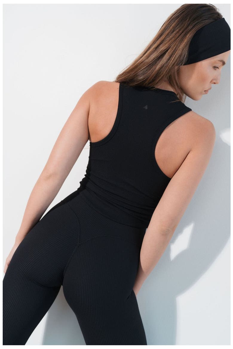 Cloud II Rib High Neck Tank, Alternate, color, Midnight