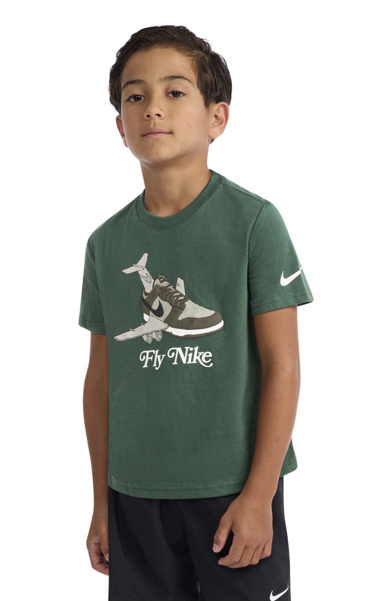 Nike Kids' Fly Nike Graphic T-Shirt, Alternate, color, Fir