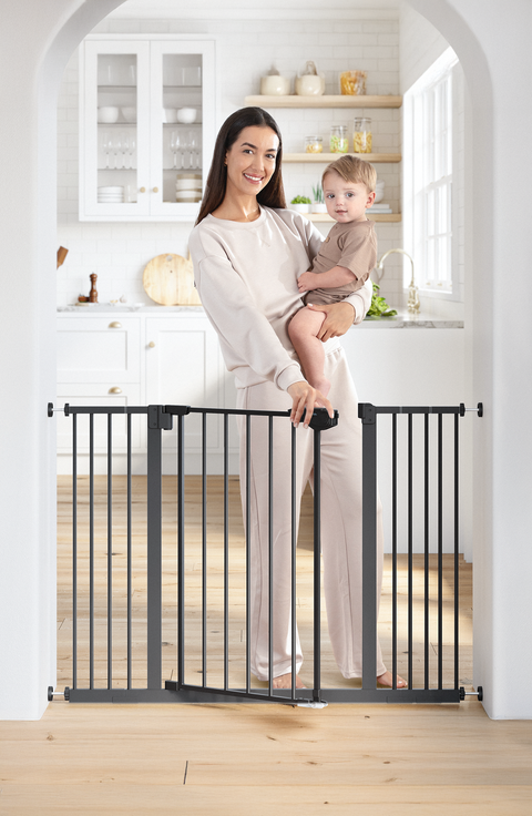 Baby Safety Gate with 3 Extensions