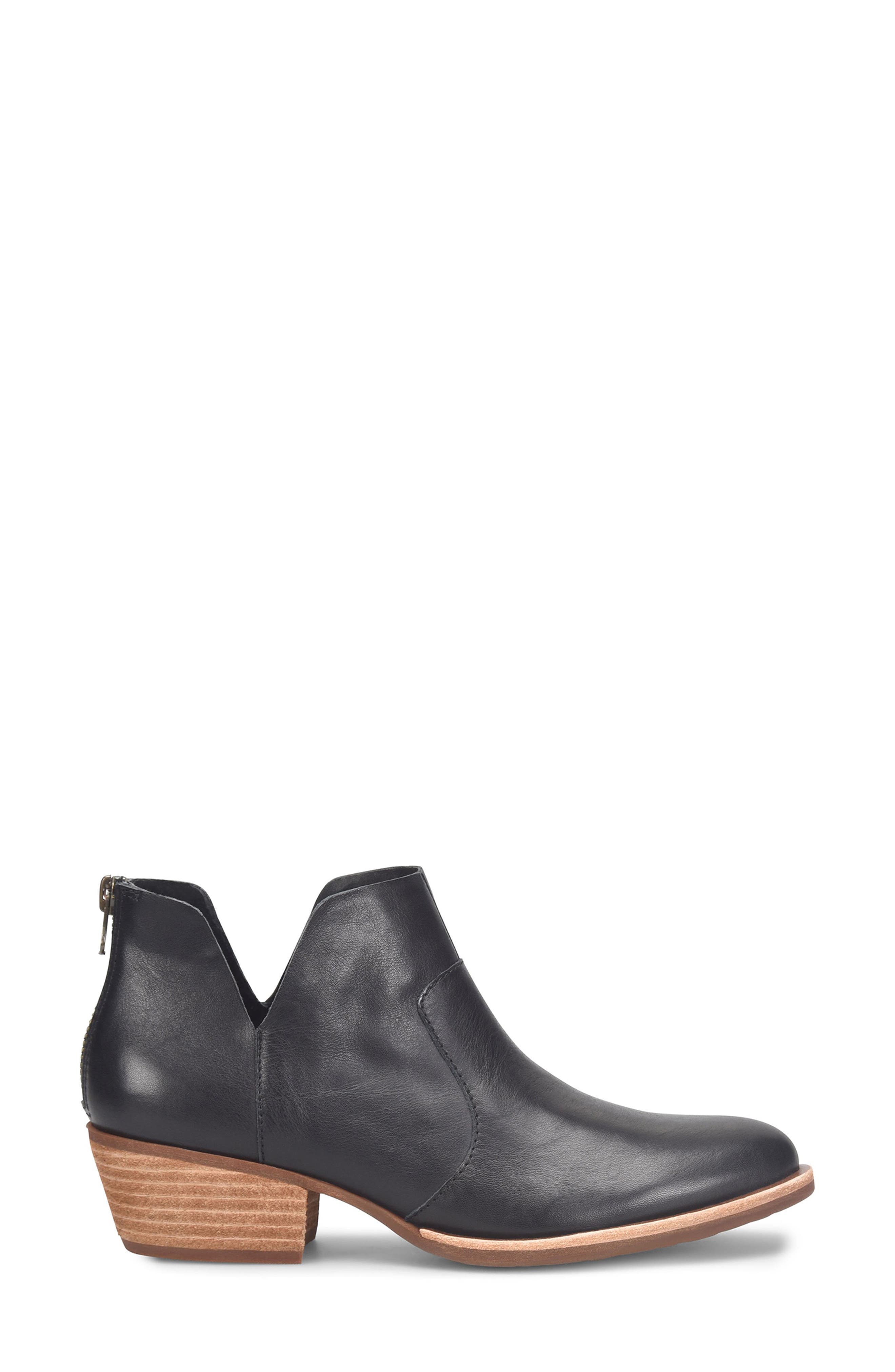 Skye Bootie, Alternate, color, BLACK LEATHER