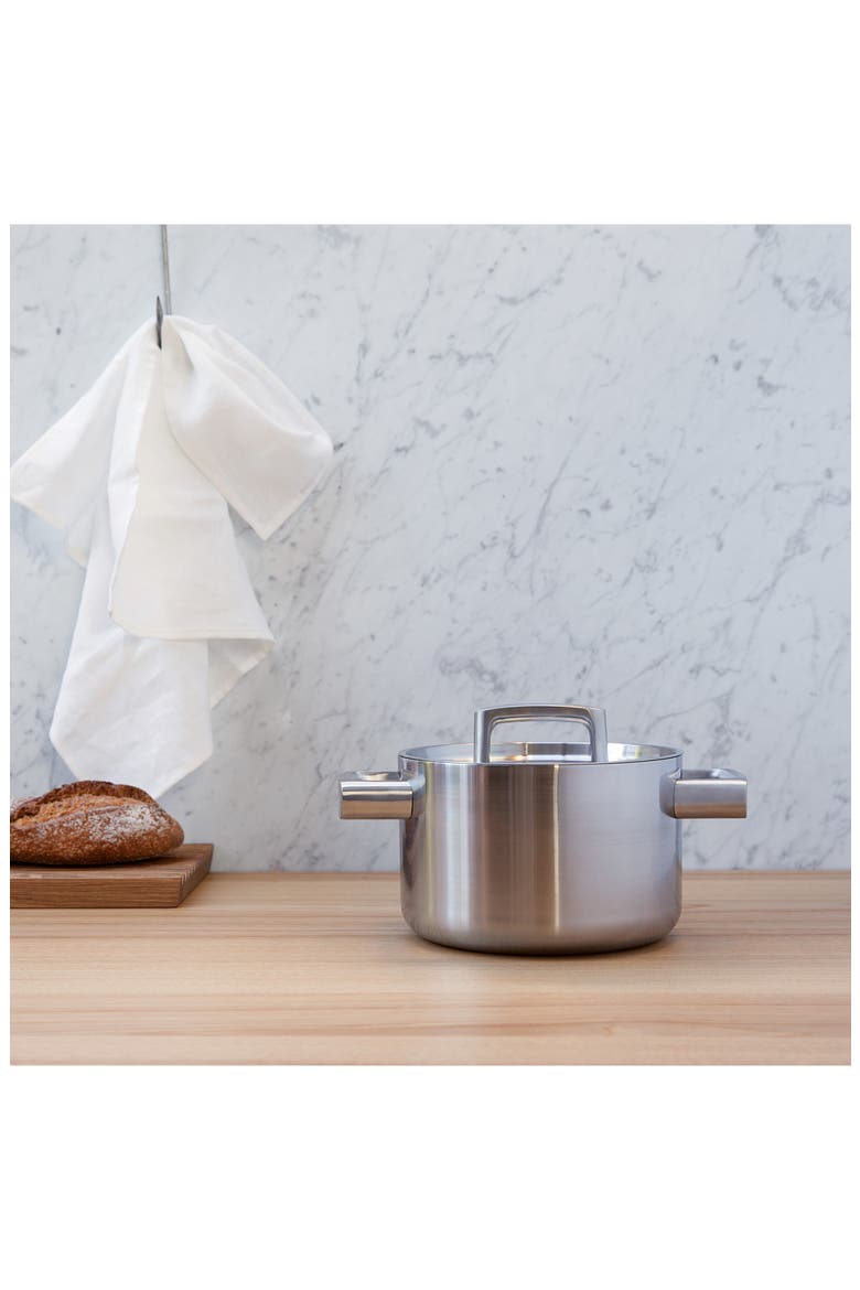 Ron 3.2-Quart Covered Stockpot, Alternate, color, SILVER