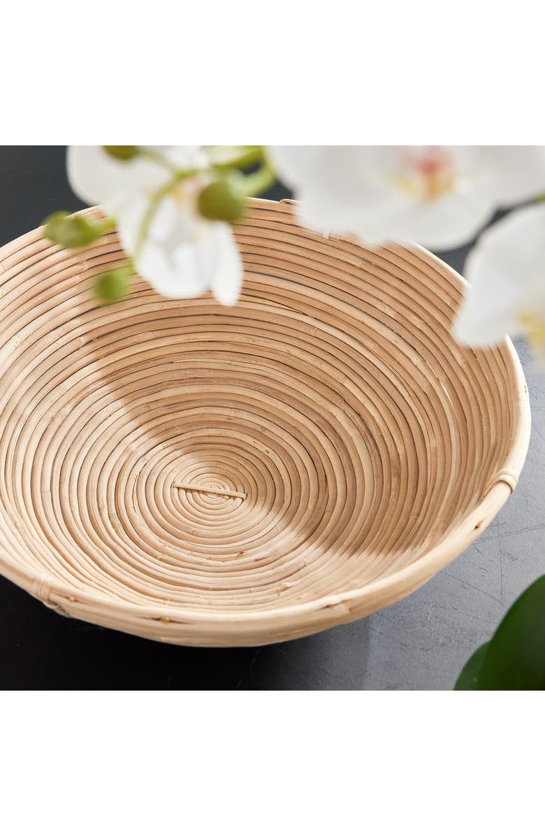 Napa Home & Garden Cane Rattan Low Bowl St/2, Alternate, color, Brown