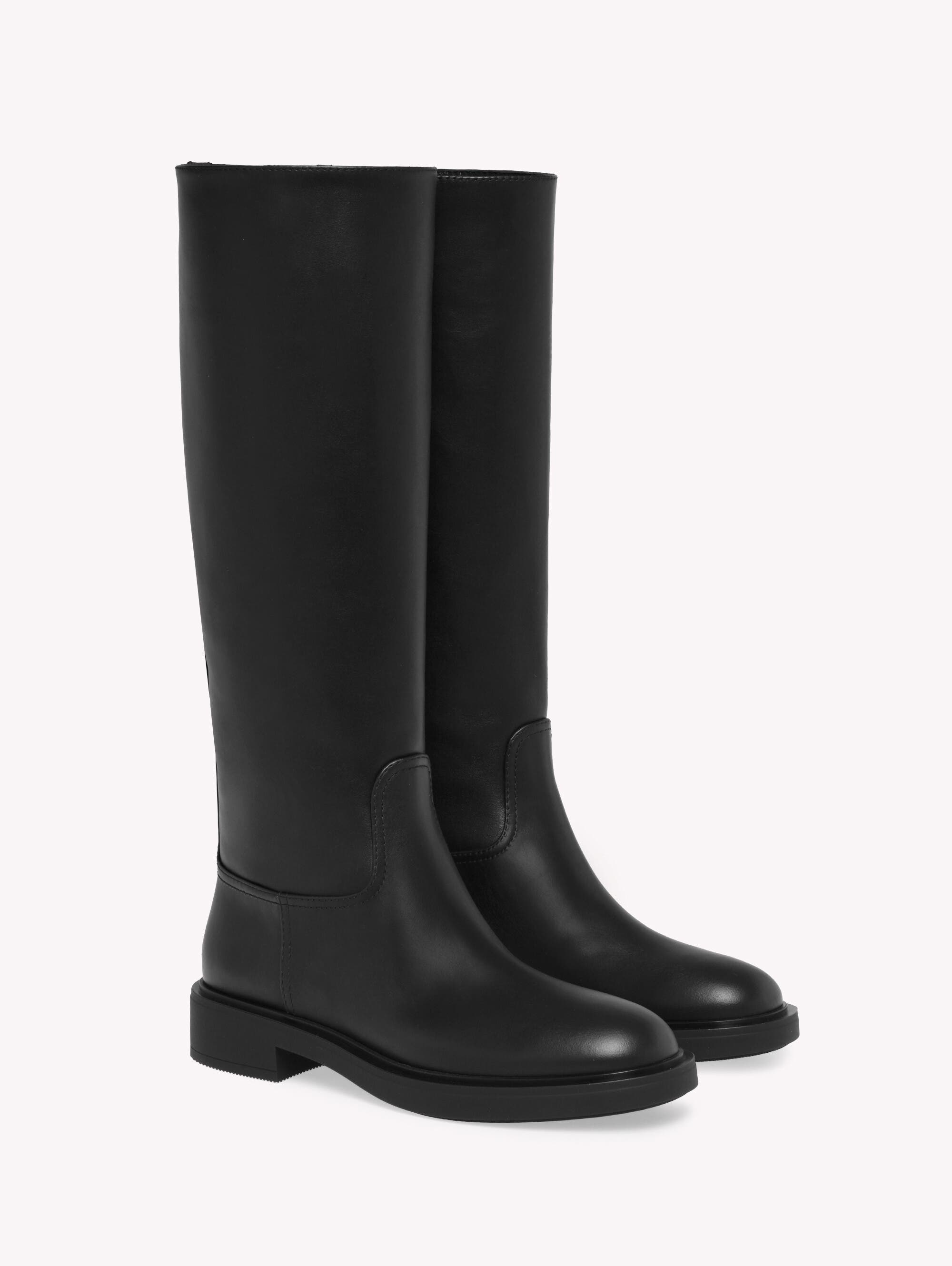 Ascott Boots, Alternate, color, Black Calf Leather
