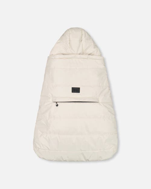Deux Par Deux Gender Inclusive 3-in-1 Multifunction Cover For Car Seat, Stroller, And Carrier In White