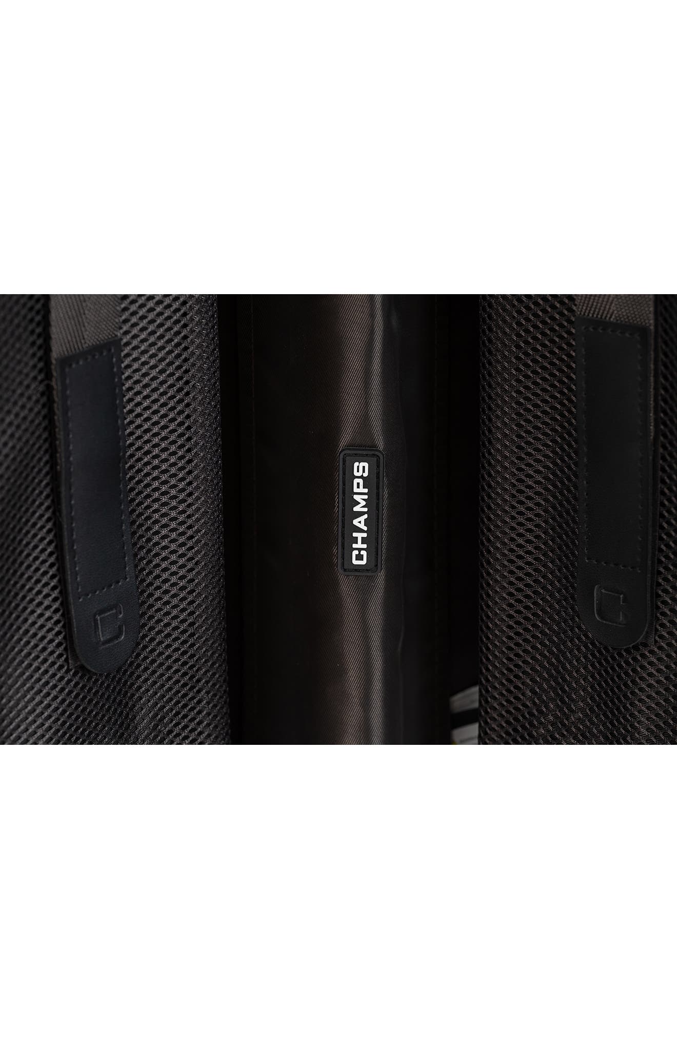 CHAMPS Aluminum Hardside Spinner Suitcase Carry-On, Alternate, color, Silver