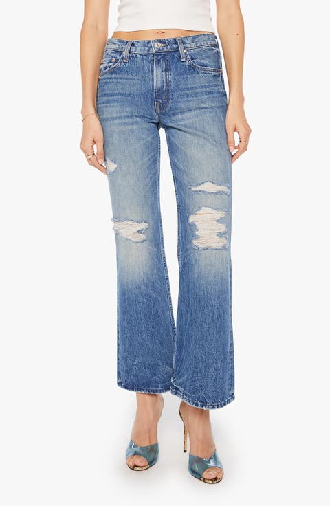 The Bookie Flood Bootcut Ankle Jeans (Dilligaf)