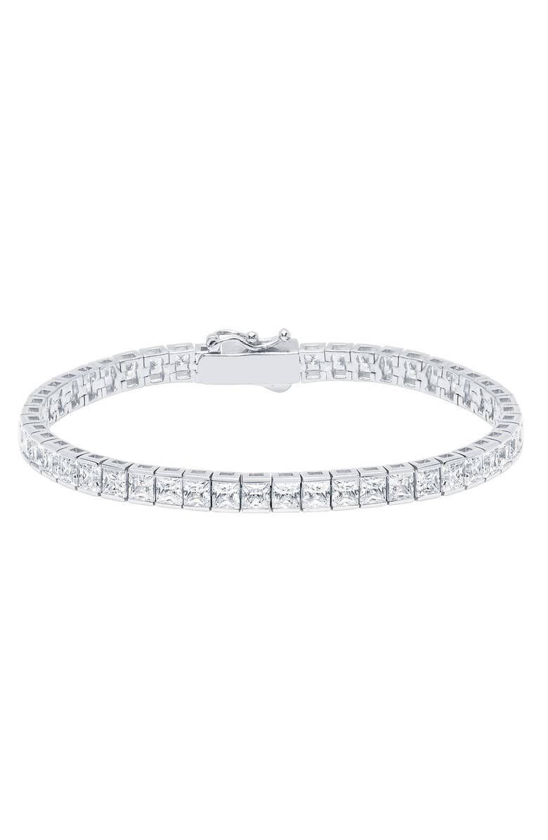 Crislu Cubic Zirconia Tennis Bracelet, Main, color, 