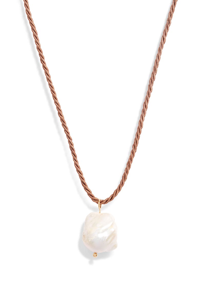 FRASIER STERLING Santa Monica Freshwater Pearl Pendant Necklace, Alternate, color, 