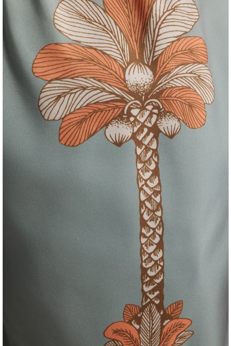 Printed Swim Trunks, Alternate, color, OLIVE