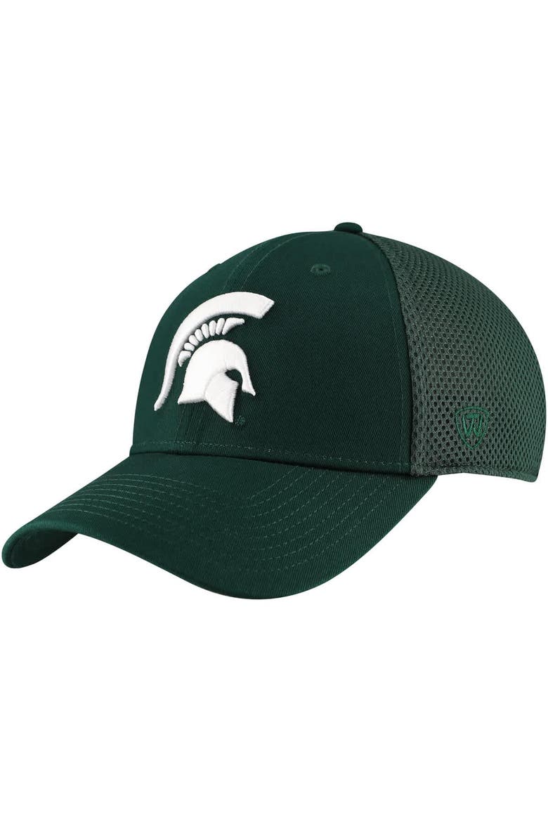 Men's Top of the World Green Michigan State Spartans Spacer Flex Hat, Main, color, Green