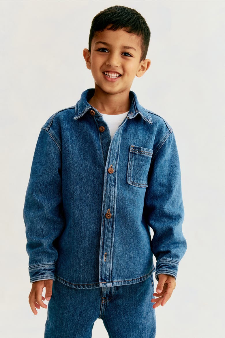 Denim Overshirt, Main, color, Denim blue