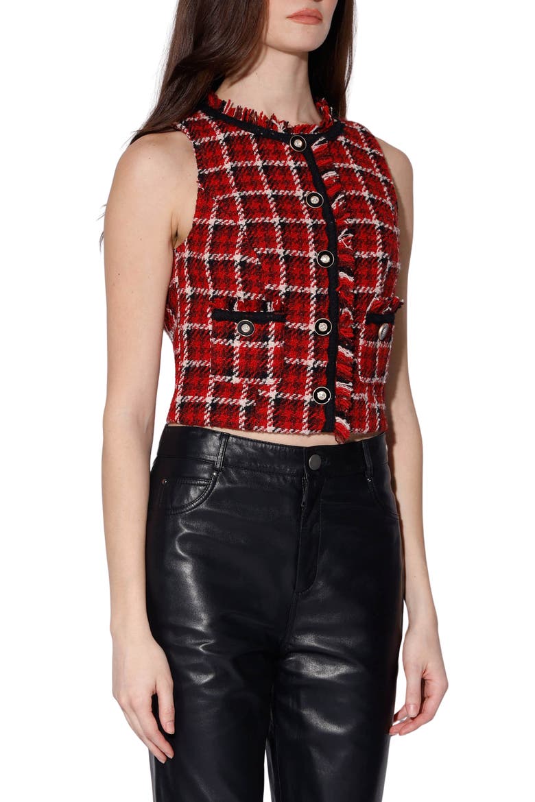 Emilia Tweed Sleeveless Top, Alternate, color, WEST END TWEED